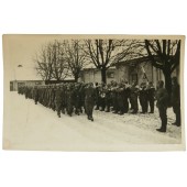 German soldiers parade